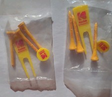 RZADKIE Vintage Kodak Produkty promocyjne 3 Golf Tees-Ball Marker- Divet Tool NOWE 