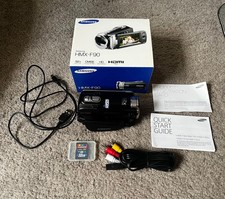 Samsung HMX-F90 HD Digital Camcorder 52x Zoom Open Box  32GB SD Card