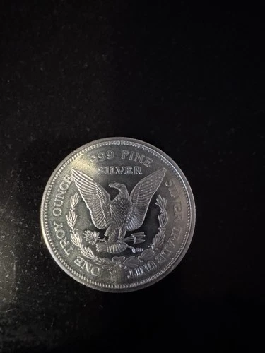 1986 1 oz .999 Fine Silver Trade Unit Round - Walking Liberty & Eagle Design!