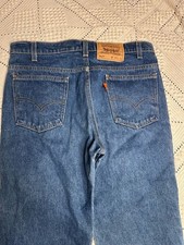 Vintage 90s Levi's 517 Orange Tab Made in USA Bootcut Denim Jeans 31x34