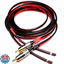 CNCESS CESS-064-6f RCA Speaker Cable, Gold-Plated Metal Shell RCA