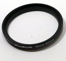 49mm to 52mm Camera Lens adapter Step up Ring metal threaded