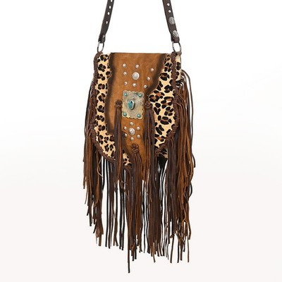 AD American Darling Messenger Hair On Genuine Leather Women Bag Western Handbag