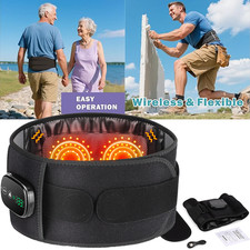 Massage Waist Belt Electric Infrared Heated with Back Support Vibration Massager