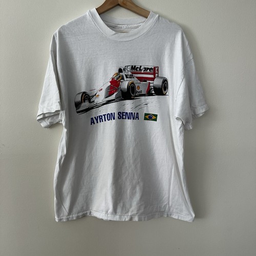 T-shirt F1 McLaren Vintage Senna & Prost – Maglietta Gara Auto Unisex Cotone