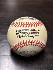 1984-1986 Charles S Feeney Official Ball National League Baseball  Rawlings MLB