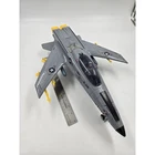 Hasbro GI Joe X-30 Conquest SE Fighter Jet Grey Yellow 1986 Pilot - Incomplete