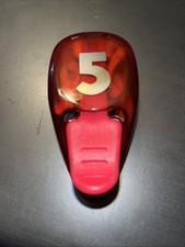 EK Success Number 5 Five Red Paper Punch Plastic Metal For Scrapbooking Crafts