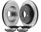 Rear Brakes Rotors Brake Pads For Chrysler Aspen Dodge Durango Ram 1500 B28 TX