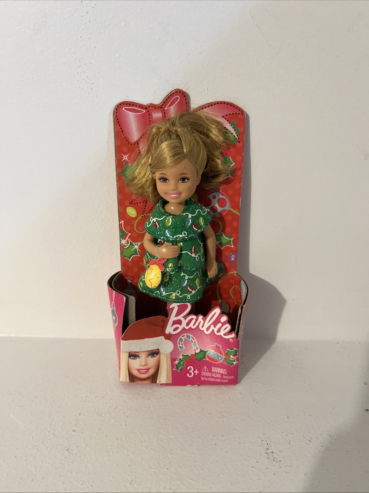 2012 Barbie Chelsea Christmas Tree Doll Brand New
