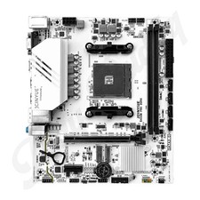 Image of AMD B450 DDR4 Dual Channel mATX White Motherboard for AM4 Ryzen R3 R5 R7 CPUs