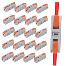 20Pcs Quick Connect Electrical Splicing Mini Wire Connectors Kit Lever Wire