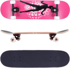 ® - Skateboard Con Cuscinetti Mach1® - Ruote a Profilo Scanalato (100A) - Legno 