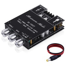 ZK-1002T 2.0 Channel Bluetooth 5.0 Amplifier Board 200W HiFi Subwoofer Audio ...