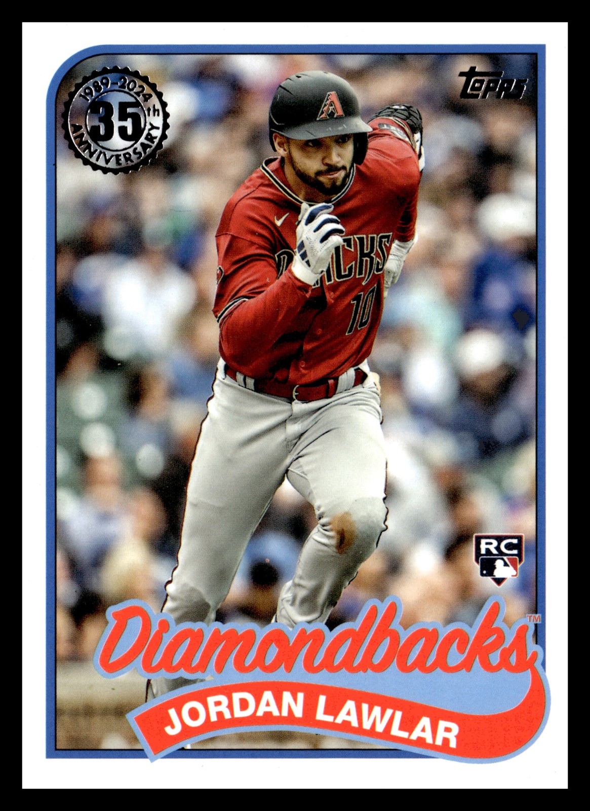 2024 Topps #89B-1 Jordan Lawlar 1989 Topps Baseball 35th Anniversary