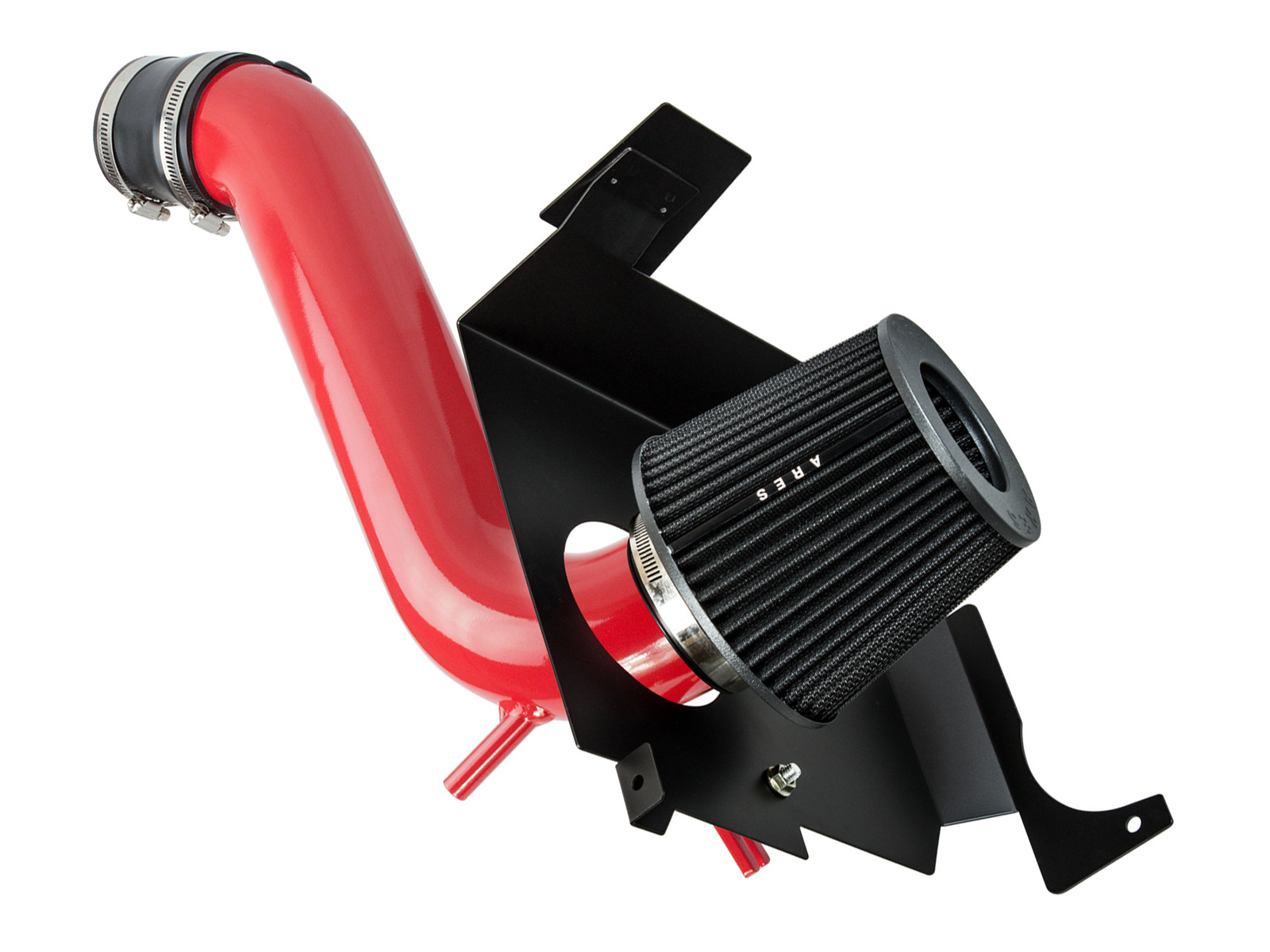 ARES RED For 2005-2010 Magnum/Charger 3.5L V6 COLD AIR INTAKE KIT+HEAT SHIELD