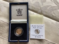 1995 Gold Proof Half Sovereign Coin