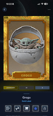 Topps Star Wars Card Trader - Grogu - 10cc - Gold Label 2025
