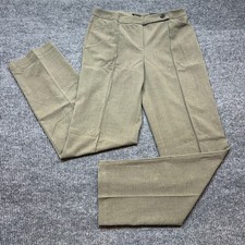 Worthington Modern Fit Dress Pants Womens 8L Olive Heather Straight Leg Career