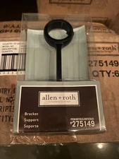 1pcs Allen + Roth Bracket Burled Wood Fits Up To 1" Diameter Rod 