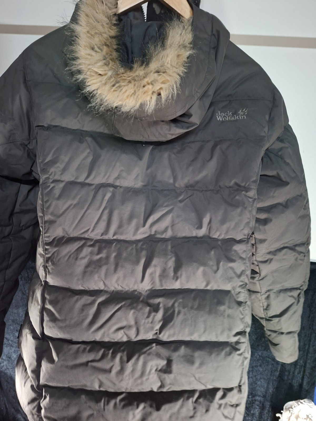 Jack Wolfskin Womans Parka Anorak Padded Jacket Size XL Outdoors Hooded image 6