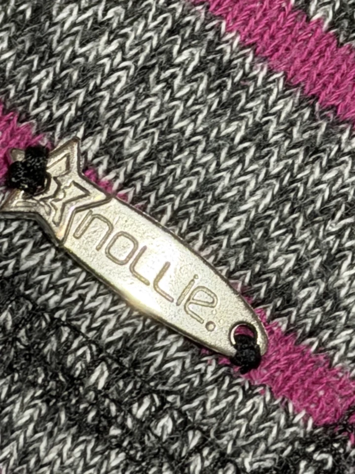 Nollie Women's Small Pink/Black/Grey Stripped Full Zip Up Hoodie W Pockets Y2K - Image 2 of 4