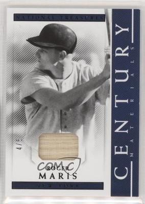 2018 Panini National Treasures Century Materials Black 4/5 Roger Maris 6fs