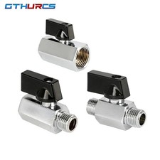 Mini Brass Ball Valve BSP Male Female 1/8 1/4 3/8 1/2 Air Water Gas Oil Valve