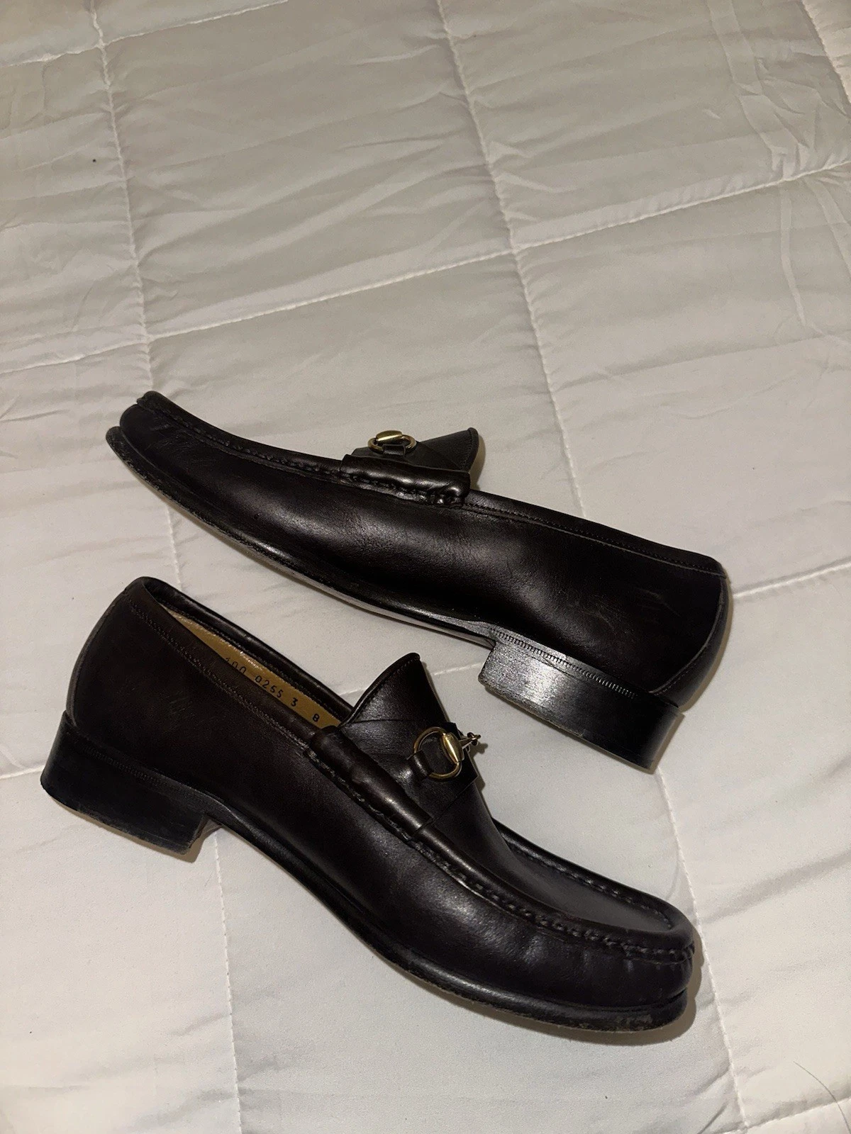 Gucci Mocassin Pelle Mors Vit. Bulgaro marron 171 marron taille 8