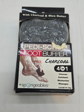 Pedi Scrub Foot Exfoliating Wash Sponge, Charcoal , 1 Count