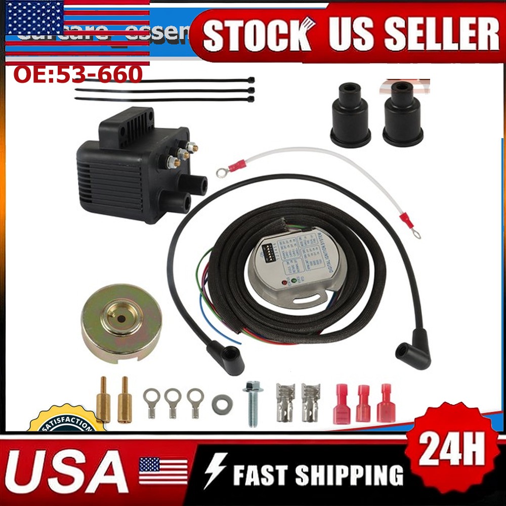 53-660 Ultima Single Fire Programmable Ignition Kit For Big Twin Evo 53-644 NEW