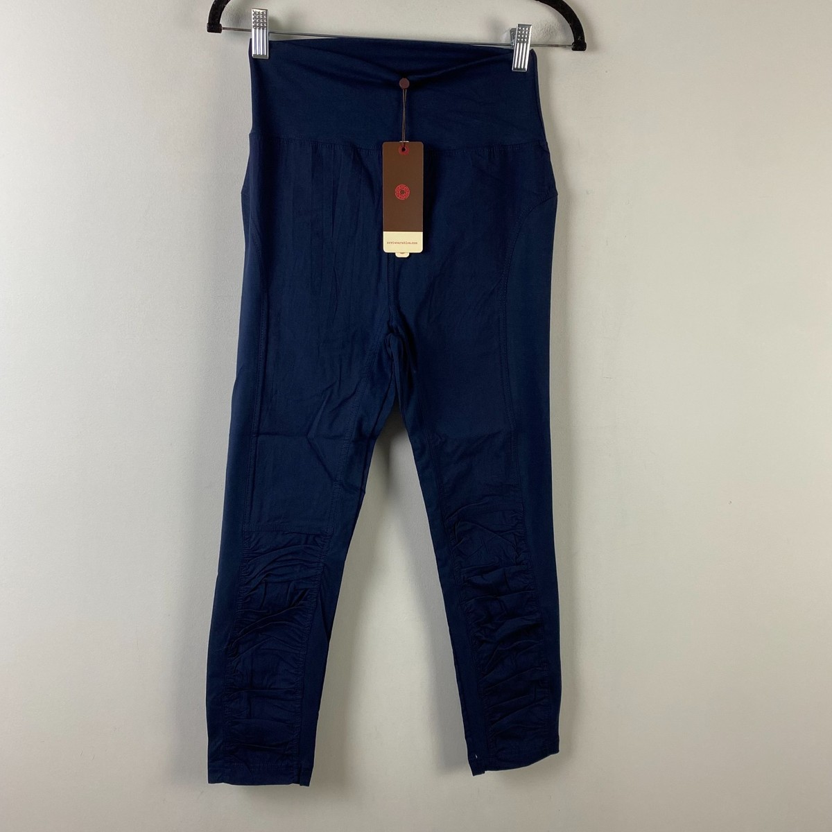 XCVI Wearables High Waist Jetter Crop Pants Womens XS Navy Blue