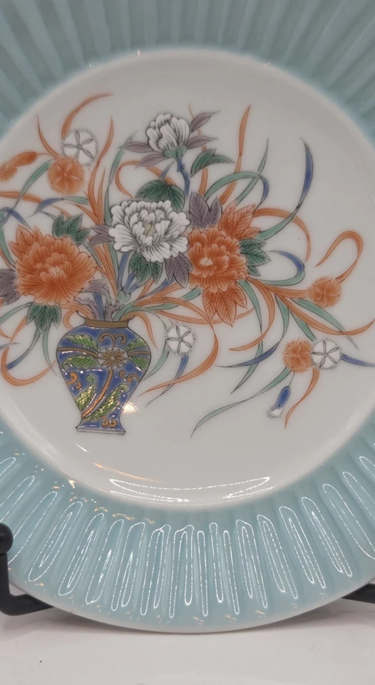 Platos ornamentales FUKAGAWA SEIJI flor porcelana japonesa artículos Arita 2 a 7" Foto 3 de 4