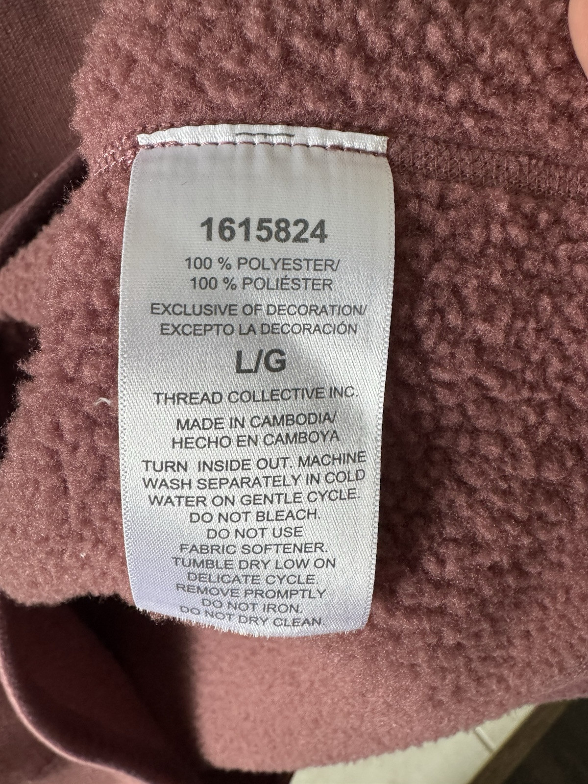 Stormpack Large Burgundy Lined Pullover Sweater Z… - image 4