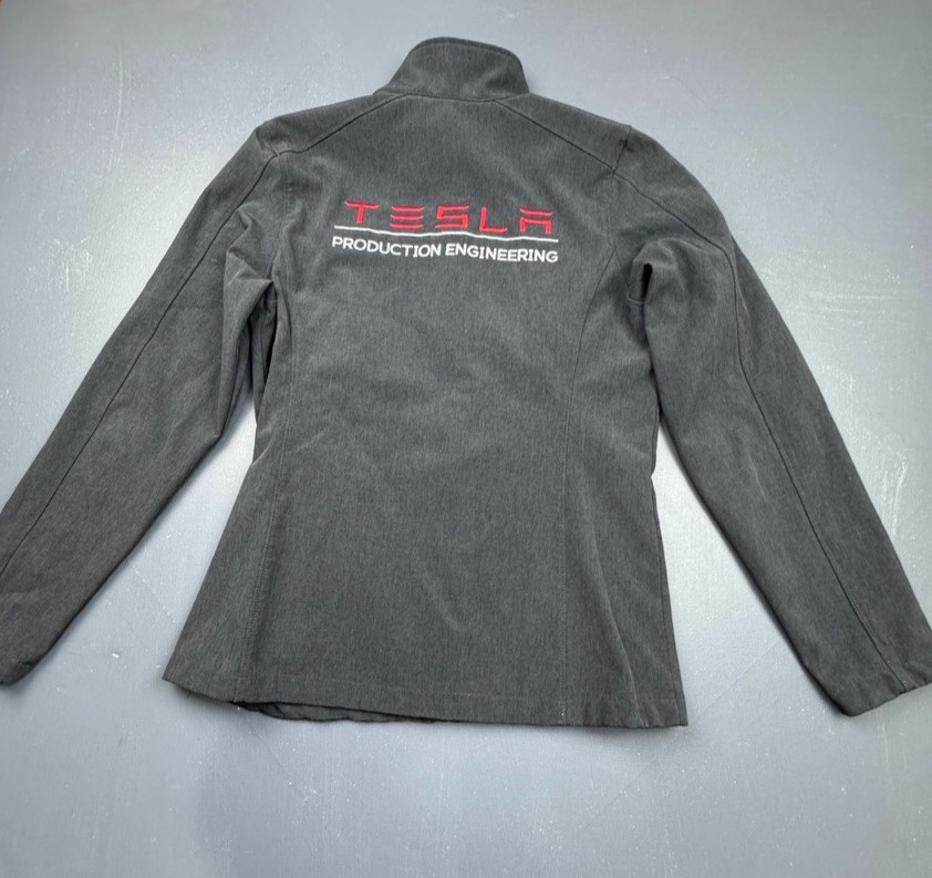 Tesla Softshell Jacket Women’s Medium Gray Zip Lo… - image 10