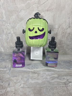 Bath & Body Works 3 Piece Set FRANKENSTEIN Wallflower Plug In + 2 Refills NEW