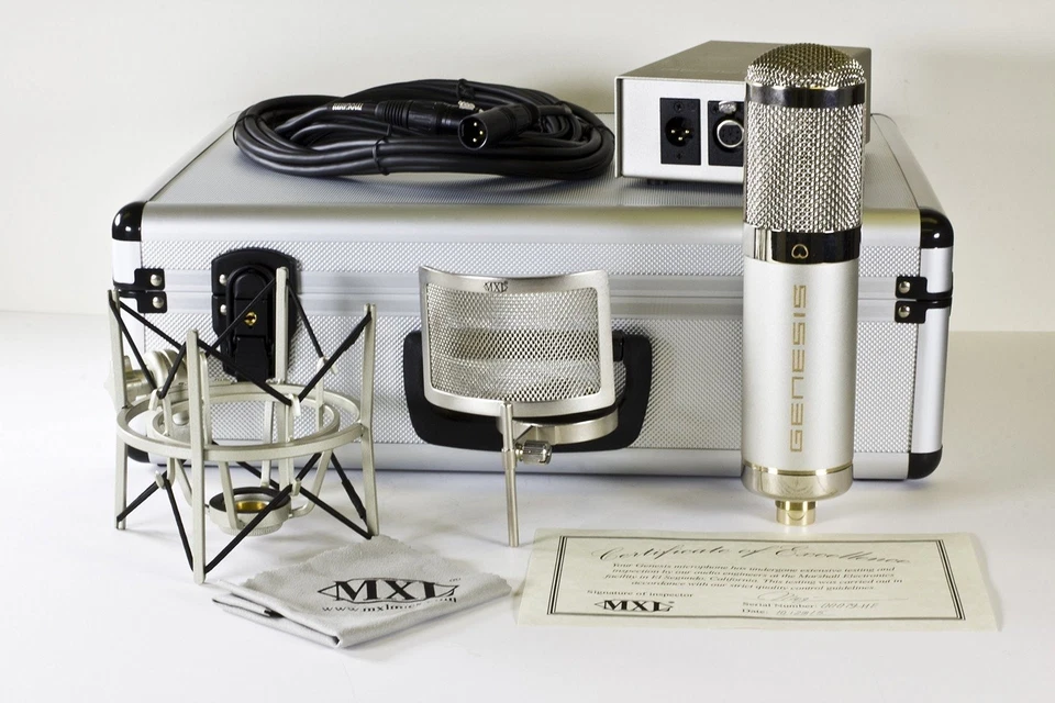 MXL Genesis HE Premium Mullard Tube Microphone Bundle - Heritage Edition - Image 4 of 4