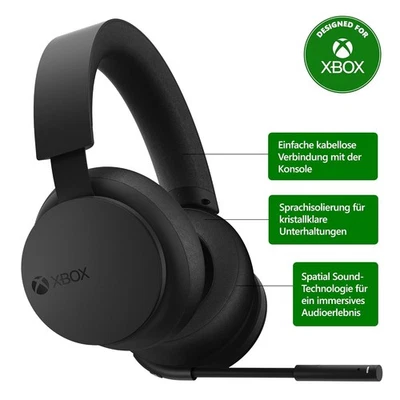 MICROSOFT Xbox Wireless Headset: Kabelloses Xbox-Headset – Xbox Series X|S, Xbox One NEU
