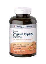 American Health Original Papaya Enzyme Chewable 600 Tablets