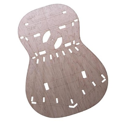 Hölzerne klassische Gitarrenschablonen Body Template Luthier Supply für Torres