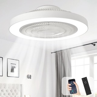 Flush Mount Ceiling Fan: 20 Inch Bedroom Modern Low Profile Led Ceiling Fans AU