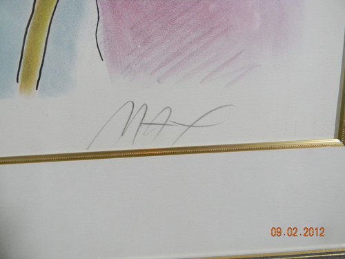 PETER MAX SIGNED & NUMBERED - LADY OF FASHION - FRAMED - 112 OF ONLY 165 - Picture 6 of 8