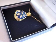 FABERGE EGG PENDANT WITH ANGEL SURPRISE -DO YOU KNOW A DESERVING ANGEL.