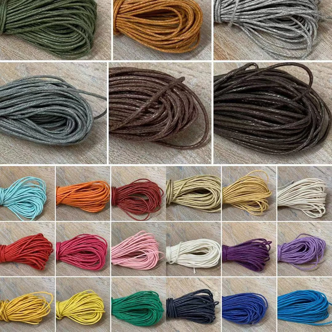 1mm 18 Colors Waxed Cotton Cord/rope/string,necklace and Bracelet Cord, beading String Cord,jewelry Making DIY Cord, 