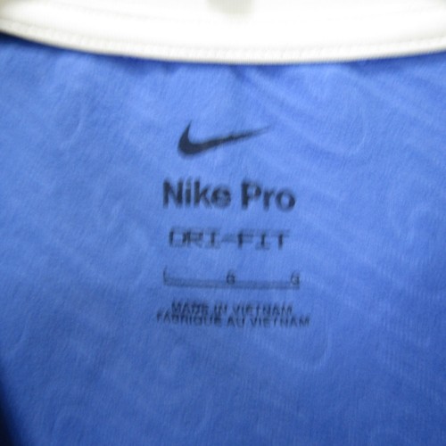 Nike Pro Dri-Fit Training Shirt Girls Size L Athletic Running YL Thumb Holes - Picture 5 of 12