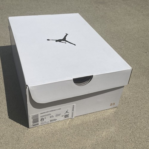 New DS Nike Jordan 1 Low Women Black White Gym Red DC0774-016 Size 8W / 6.5 Mens - Picture 10 of 11
