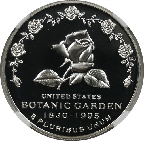 1997-P Botanic $1 NGC PF 69 Ultra Cameo Modern Commemorative Silver Dollar - Picture 3 of 4