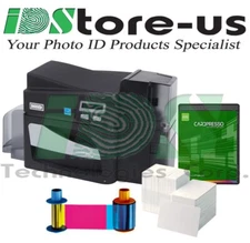FARGO DTC4500e Single Side Photo ID Card Printer Bundle