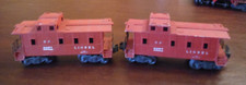 Lionel Lines No. 6257 SP-Type Caboose - quantity 2 - Brown color
