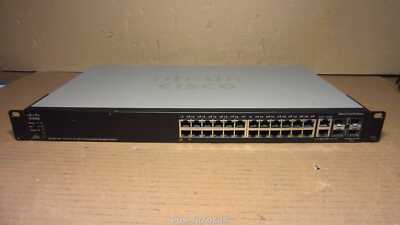 Cisco SF500-24P V02 Stackable Managed 24-Ports PoE 10/100 + 4x SFP LAN Switch